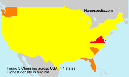 Surname Chenning in USA Surname Chenning in USA
