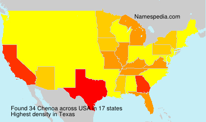 Surname Chenoa in USA Surname Chenoa in USA