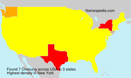 Surname Cheoung in USA Surname Cheoung in USA