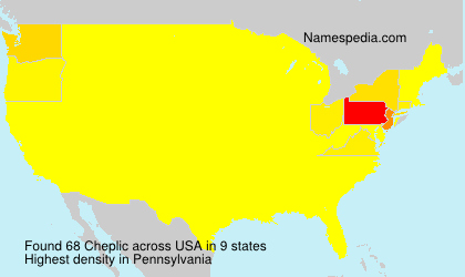 Surname Cheplic in USA