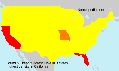 Surname Chepote in USA Surname Chepote in USA