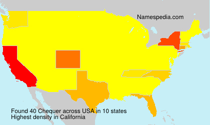 Surname Chequer in USA Surname Chequer in USA