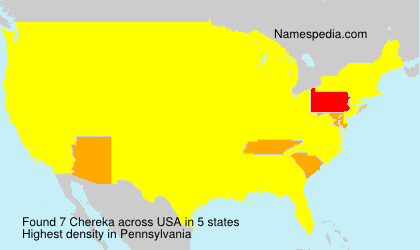Surname Chereka in USA Surname Chereka in USA