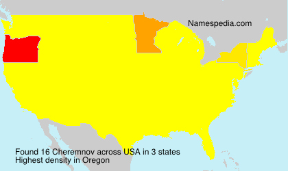Surname Cheremnov in USA Surname Cheremnov in USA