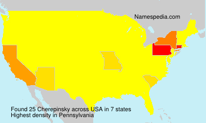 Surname Cherepinsky in USA Surname Cherepinsky in USA