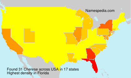 Surname Cherese in USA Surname Cherese in USA