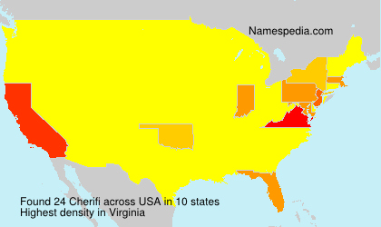 Surname Cherifi in USA Surname Cherifi in USA