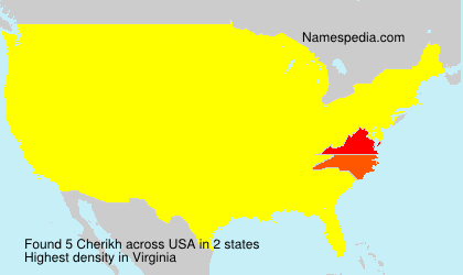 Surname Cherikh in USA Surname Cherikh in USA