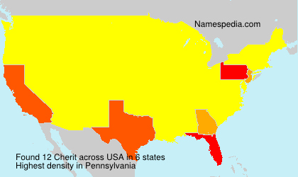 Surname Cherit in USA Surname Cherit in USA
