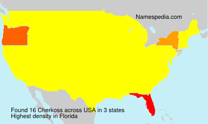 Surname Cherkoss in USA Surname Cherkoss in USA