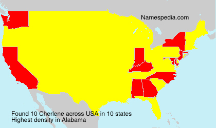 Surname Cherlene in USA Surname Cherlene in USA