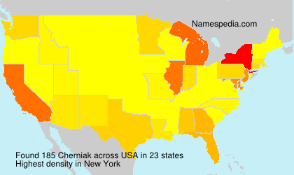Surname Cherniak in USA Surname Cherniak in USA