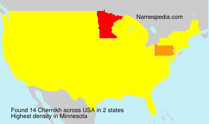 Surname Chernikh in USA Surname Chernikh in USA
