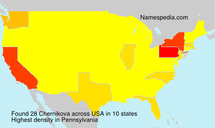 Surname Chernikova in USA Surname Chernikova in USA