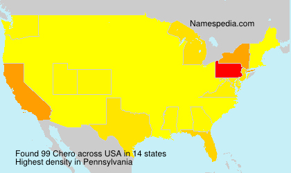 Surname Chero in USA Surname Chero in USA