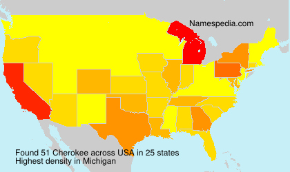Surname Cherokee in USA Surname Cherokee in USA