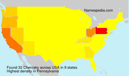 Surname Cherosky in USA Surname Cherosky in USA