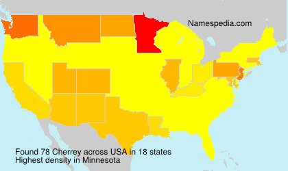 Surname Cherrey in USA Surname Cherrey in USA