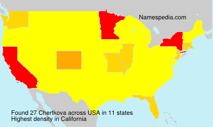 Surname Chertkova in USA Surname Chertkova in USA