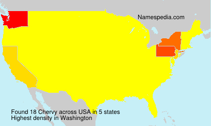 Surname Chervy in USA Surname Chervy in USA
