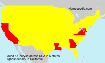 Surname Cheryse in USA Surname Cheryse in USA