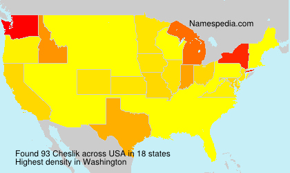 Surname Cheslik in USA Surname Cheslik in USA