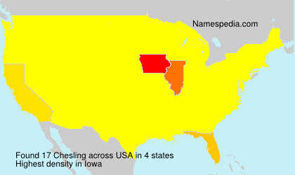 Surname Chesling in USA Surname Chesling in USA