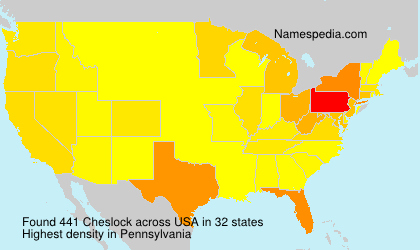 Surname Cheslock in USA Surname Cheslock in USA