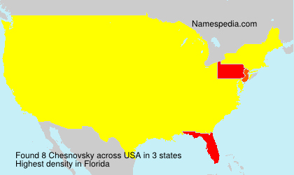 Surname Chesnovsky in USA Surname Chesnovsky in USA