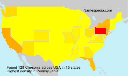 Surname Chesonis in USA Surname Chesonis in USA