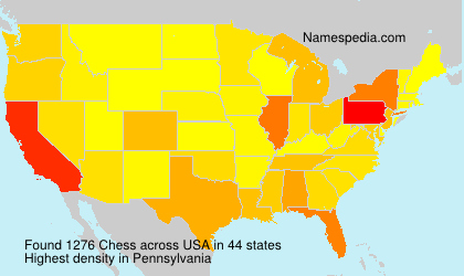 Surname Chess in USA Surname Chess in USA
