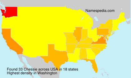 Surname Chessie in USA Surname Chessie in USA