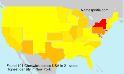 Surname Cheswick in USA Surname Cheswick in USA