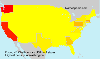 Surname Cheth in USA Surname Cheth in USA