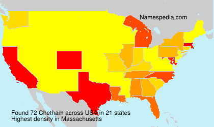 Surname Chetham in USA Surname Chetham in USA
