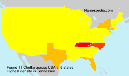 Surname Chetko in USA Surname Chetko in USA