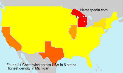 Surname Chetkovich in USA Surname Chetkovich in USA