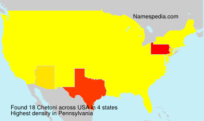 Surname Chetoni in USA Surname Chetoni in USA