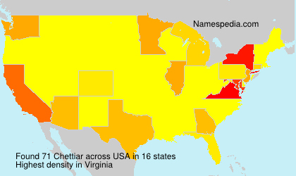 Surname Chettiar in USA Surname Chettiar in USA