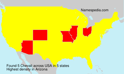 Surname Chevali in USA Surname Chevali in USA