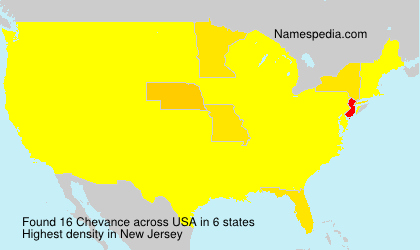 Surname Chevance in USA Surname Chevance in USA