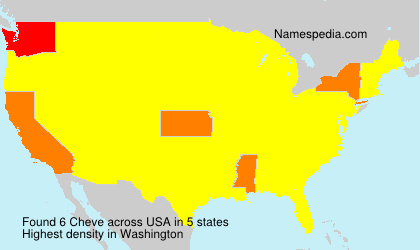 Surname Cheve in USA Surname Cheve in USA