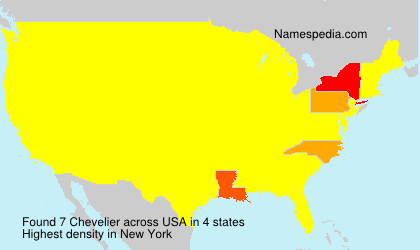 Surname Chevelier in USA Surname Chevelier in USA
