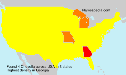 Surname Chevella in USA Surname Chevella in USA