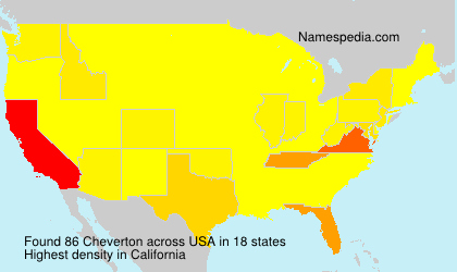 Surname Cheverton in USA Surname Cheverton in USA