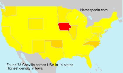 Surname Cheville in USA Surname Cheville in USA