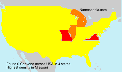 Surname Chevone in USA Surname Chevone in USA