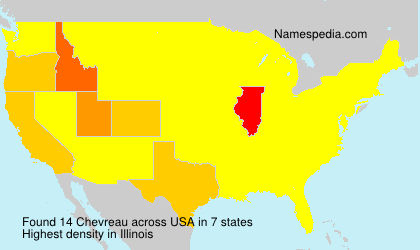 Surname Chevreau in USA Surname Chevreau in USA