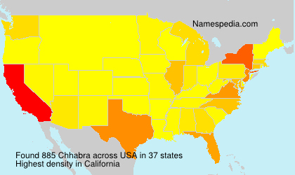 Surname Chhabra in USA Surname Chhabra in USA