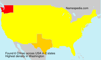 Surname Chhao in USA Surname Chhao in USA
